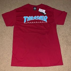 NWT Red Unisex Thrasher Tee